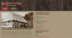 Desktop Screenshot of kammererhof.info